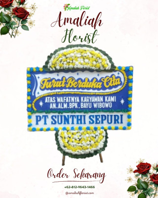 Papan Bunga Duka di Sinak